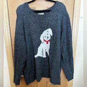 Cupcakes and Cashmere Sweater - Gray Cozy Dog Sz 3X